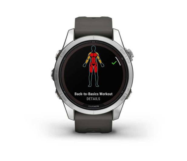 Garmin fenix 7S Pro Solar 42mm srebrny - 1150230 - zdjęcie 9